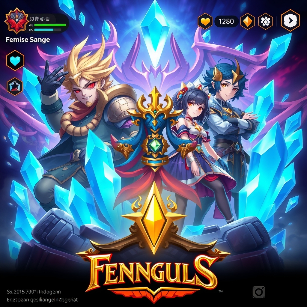 Karakter Genshin Impact berdiri di depan layar top up denganikon mata uang Genesis Crystals